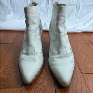 Sam Edelman White Booties